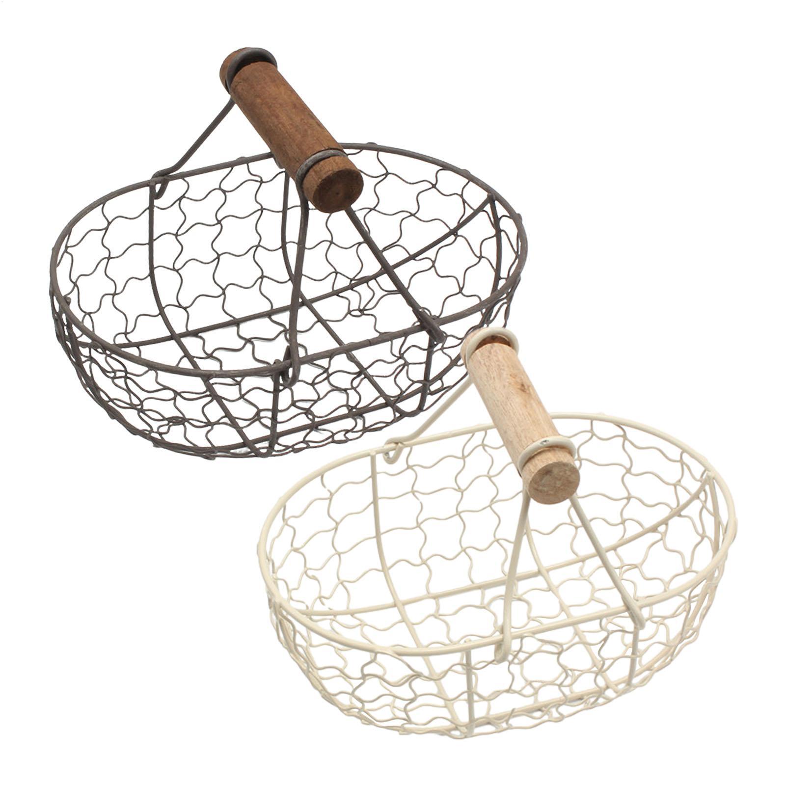 Food Snacks With Iron - Cestino portaoggetti in ferro con manico