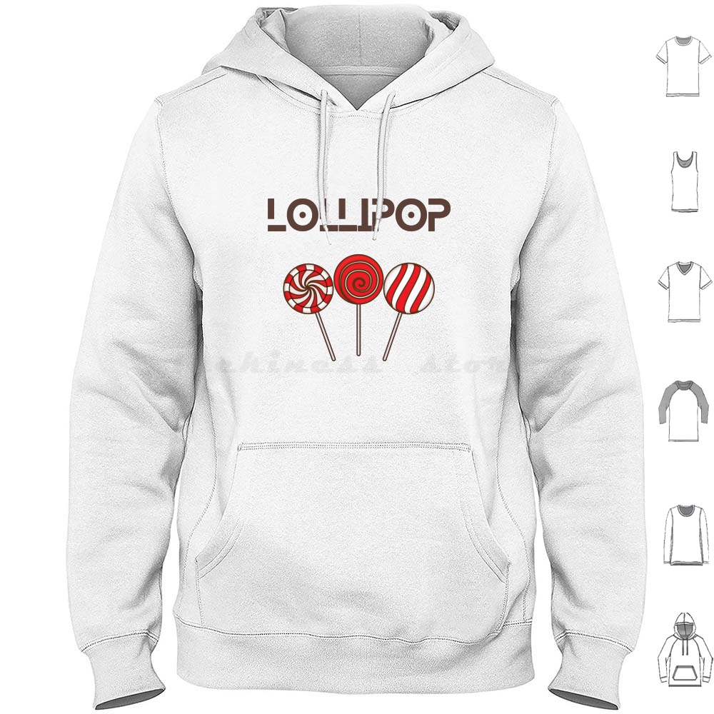 Food Sweet Snacks - Lecca-lecca carino felpa con cappuccio in