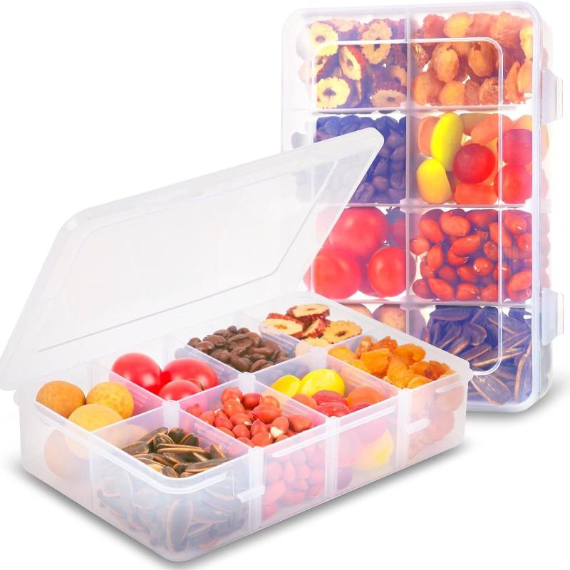 Food Snacks With Iron - Scatola portapillole con 8 griglie, scatola