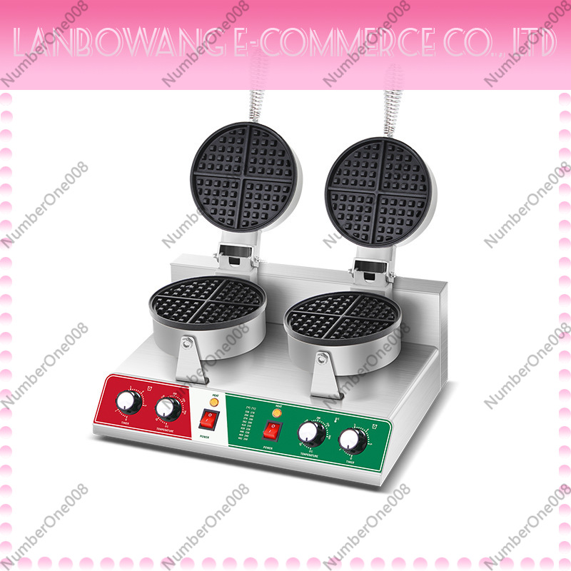 Food Snacks With Iron - Piastra Girevole Antiaderente per Waffle e