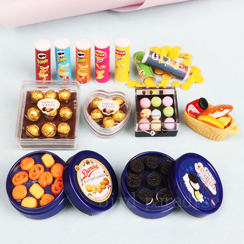 Food Sweet Snacks - 1/6 Miniatrue Bambole Cibo Mini Biscotti