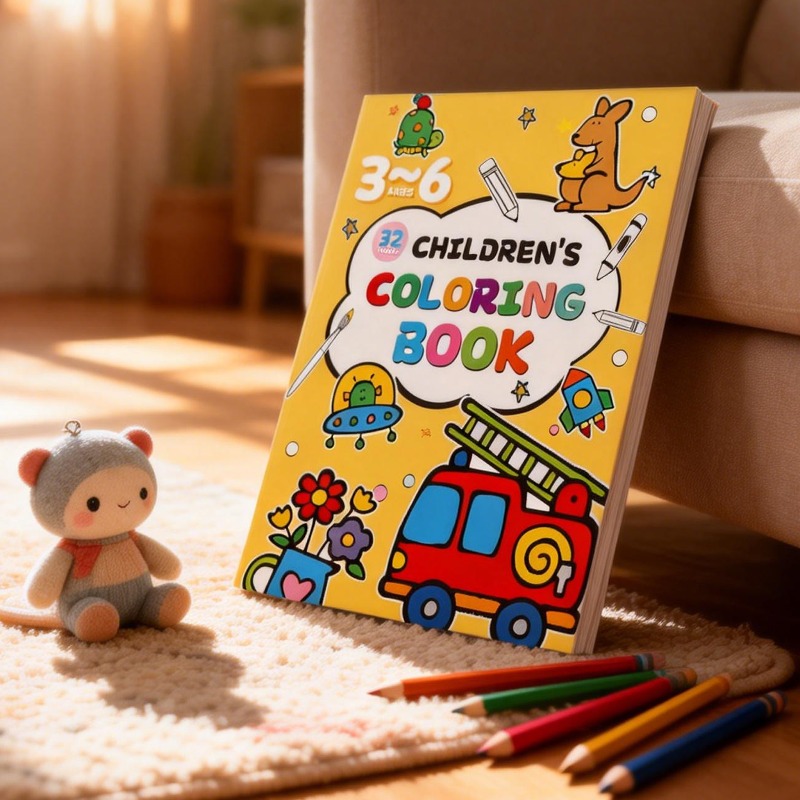 Food Snacks Coloring Book - Libro da disegno per bambini, con