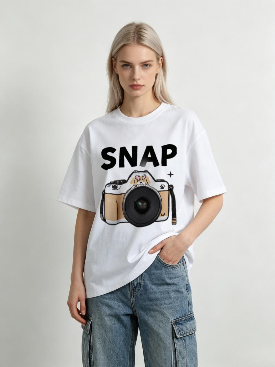 T-Shirt in Cotone con Tasca Po - Food Energy Snacks recensione e prezzo
