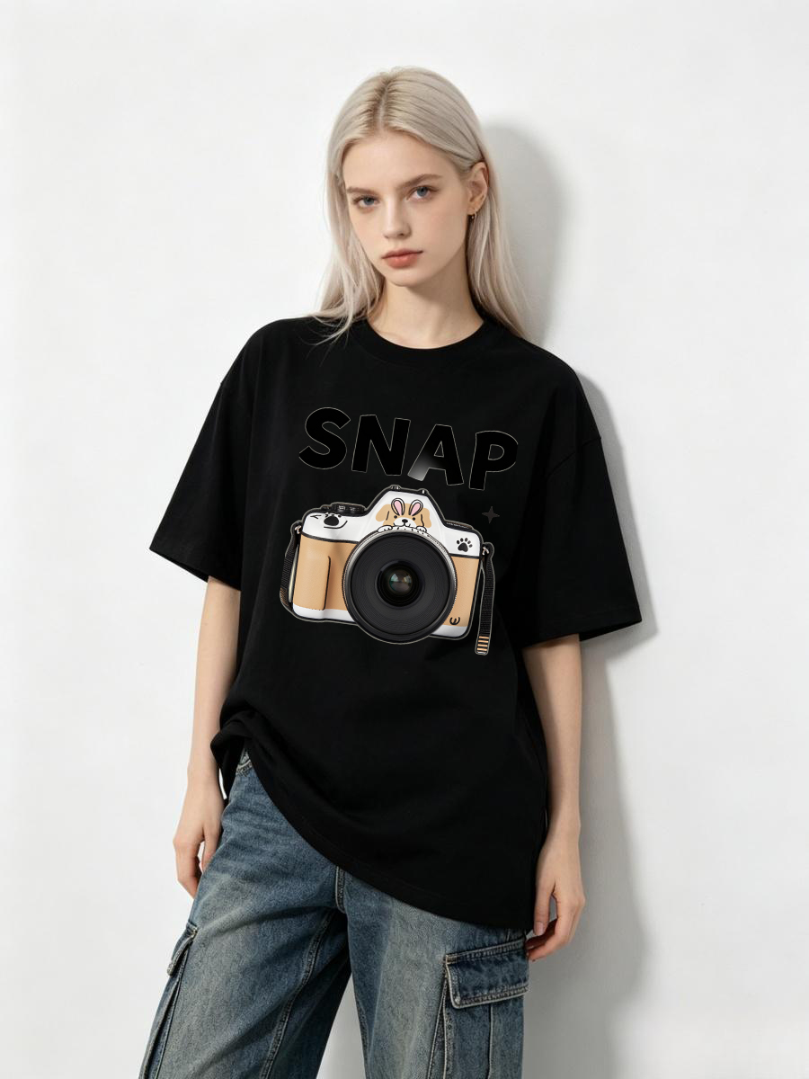 T-Shirt in Cotone con Tasca Po - Food Energy Snacks recensione e prezzo