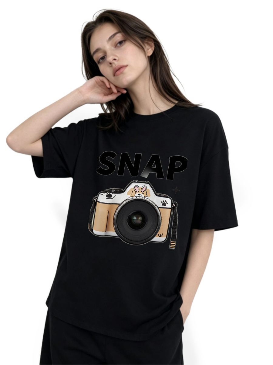 T-Shirt in Cotone con Tasca Po - Food Energy Snacks recensione e prezzo