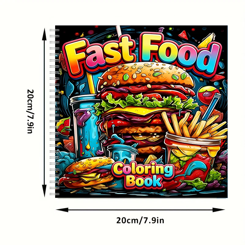 Libro da colorare fast food pe - Food Snacks Coloring Book recensione e prezzo